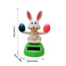 Solar Powered Dancing Rabbit Car Dashboard Decoration Shaking Head Doll Ornaments For Home  Office 12
