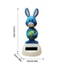 Solar Powered Dancing Rabbit Car Dashboard Decoration Shaking Head Doll Ornaments For Home  Office 9