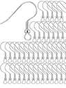 100500pcs Hypoallergenic Stainless Steel Earring Hooks Earwire Clasps Findings For DIY Jewelry Maki 6