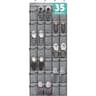 35 Grid Over The Door Shoe Organizer Storage Hanging Bag With Large Mesh Pockets  4 Steel Hooks 6