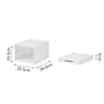 Dustproof 6Layer Foldable Shoe Box Stackable Transparent Plastic Sneaker Organizer Cabinet 6