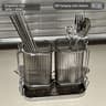 Wall Mounted Light Luxury Kitchen Cutlery Organizer Stainless Steel Chopstick  Spoon Drying Rack 6