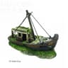 Aquarium Fish Tank Pirate Shipwreck Landscape Decoration Resin Sunken Ship Ornament 6