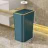 10L OdorProof Narrow Plastic Trash Can With OneTouch Lid For Bathroom Kitchen  Bedroom 8