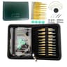 Removable Ebony Wood Knitting Needle Set With Interchangeable Cables  Crochet Hooks For DIY Craftin 12