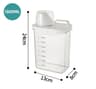 Refillable Laundry Detergent Dispenser  Powder Storage Box Clear Softener  Liquid Container With Me 6