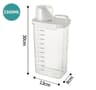 Refillable Laundry Detergent Dispenser  Powder Storage Box Clear Softener  Liquid Container With Me 7