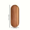 Solid Wood Fruit Plate  MultiSize Wooden Snack Serving Tray 7
