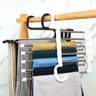 Telescopic Folding MultiLayer Pants Hanger Rack  SpaceSaving Wardrobe Storage Organizer 6