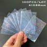 100Pcs HeartShaped Foil Laser Holographic Card Sleeves  Trading Card Protectors 7
