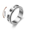 Cute Tortoise AntiStress Rotating Ring  Stainless Steel Anxiety Relief Spinning Ring 7