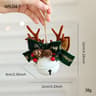 Christmas Bell Antlers Bow  Pinecone Mixed Pendant  Festive Tree Window Showcase  Car Hanging Decor 11