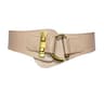 Womens PureColor Leather Waist Belt With Gold Buckle  Soft Adjustable Accent Belt For Dresses  Coat 9