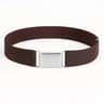 Womens Invisible Elastic Stretch Belt  Adjustable NoShow Flat Square Buckle Waist Belt For Jeans  D 11