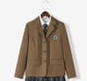 Japanese School Uniform Autumn Winter Blazer Set  Classic Blazer Sailor Tie  Pleated Skirt Outfit F 12