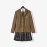 Japanese School Uniform Autumn Winter Blazer Set  Classic Blazer Sailor Tie  Pleated Skirt Outfit F 9