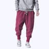 FGKKS Mens Chinese Style Wide Leg Denim Sweatpants  Premium Cotton Casual Loose Trousers 8