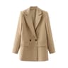 HXAO Womens Tailored Office Blazer  Fashion Long Sleeve Suit Coat Outerwear 6