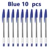 50100Pack 10mm Blue  Black Ballpoint Pens  Smooth Writing Plastic Ball Point Pens For School  Offic 11