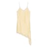 Satin Sexy Lace Spliced Short Sling Dress  Sleeveless Backless Asymmetric Party Mini Dress For Wome 8