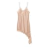 Satin Sexy Lace Spliced Short Sling Dress  Sleeveless Backless Asymmetric Party Mini Dress For Wome 18