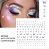 SelfAdhesive Pearl Stickers Set 162 Pcs  Mixed Sizes For Face Eyes Makeup  Hair 9