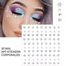 SelfAdhesive Pearl Stickers Set 162 Pcs  Mixed Sizes For Face Eyes Makeup  Hair 13