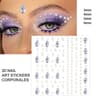 SelfAdhesive Pearl Stickers Set 162 Pcs  Mixed Sizes For Face Eyes Makeup  Hair 20