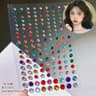 SelfAdhesive Face Jewels  Eyes Rhinestones  Temporary Tattoo Diamond Gems For Makeup  Party 21
