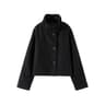 Womens Stand Collar Short Jacket  Elegant SingleBreasted Long Sleeve Spring Coat 8