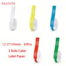 Marklife Waterproof TearResistant Thermal Cable Label Roll Compatible With P15  M1  P12 8