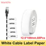 Marklife Waterproof TearResistant Thermal Cable Label Roll Compatible With P15  M1  P12 7