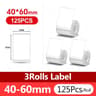 NIIMBOT Waterproof SelfAdhesive White Thermal Label Paper Rolls For B1  B21 Printer 12