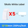 NIIMBOT Waterproof SelfAdhesive White Thermal Label Paper Rolls For D101 D11  D110 Printer 18