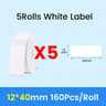 NIIMBOT Waterproof SelfAdhesive White Thermal Label Paper Rolls For D101 D11  D110 Printer 16