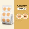 NIIMBOT MultiColor  White Thermal Round Label Paper Rolls For B21 B1  B3S Printers 10