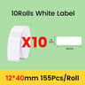 NIIMBOT Official Label Sticker Paper Rolls 3 5  10 Packs For D11 D101  D110 Printers 9