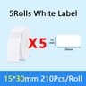 NIIMBOT Official White Thermal Label Sticker Rolls 3  5  10 Roll Bulk Value Bundles For D110 D101   11