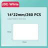 NIIMBOT Official Thermal Label Sticker Rolls Wire Cable White Color  Round Tags For D11 D101  D110  12