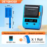 DETONGER DP230S 64mm Portable Smart Thermal Label Printer Wireless Bluetooth Barcode QR Code Cable  18