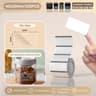 NIIMBOT Transparent Circle  Square Thermal Label Paper Rolls Waterproof Sticker Media For B21 B1  B 8