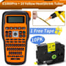 E1000 PRO Handheld Industrial Label Maker QWERTY Keyboard Printer Compatible With Brother TZe Tapes 19