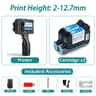 NonEncrypted Handheld Inkjet Printer Gun 127mm TIJ Coder With QuickDrying Ink 10