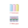 Universal 57mm Mini Thermal Printer Paper Roll SelfAdhesive Color Sticker Paper Replacement 14