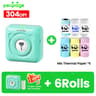 PeriPage A6 304DPI HD Mini Photo Printer Portable Bluetooth Wireless Sticker Label Maker 17