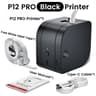 Phomemo P12 PRO Portable Bluetooth Thermal Label Printer Rechargeable 12mm Inkless Label Maker For  7