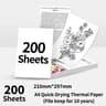 Official Phomemo A4 Thermal Paper Rolls  Fanfold Paper Pack For M832 M833 M834  M835 Portable Print 8