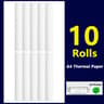 A4 QuickDry Thermal Paper Rolls For Portable Wireless Bluetooth A4 Printers 2610 Pack 8