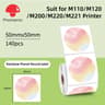 Phomemo MultiPurpose Thermal Labels For M110 M200  M220 Printers  Adhesive Round  Square Printable  10