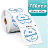Phomemo PM241 Thermal Labels Round Square Rainbow Sticker Paper For DIY Logo Design  Address Tags 21